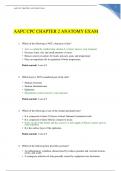 AAPC CPC CHAPTER 2 ANATOMY EXAM QUESTIONS AND ANSWERS RATED A+ 2023|2024 LATEST UPDATE 