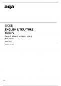 Aqa GCSE English Literature (8702/2) Mark Scheme June2023.