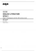 Aqa GCSE English Literature (8702/1) Mark Scheme June2023.