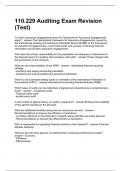 110.229 Auditing Exam Revision (Test)