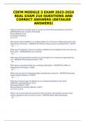 CDFM MODULE 3 EXAM 2023-2024 REAL EXAM 210 QUESTIONS AND CORRECT ANSWERS (DETAILED ANSWERS)