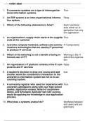 COSC3325-Information Systems in Organizations Quiz Answers