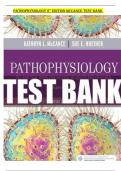 PATHOPHYSIOLOGY 8TH EDITION MCCANCE TEST BANK