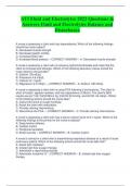 ATI Fluid and Electrolytes 2022 Questions &  Answers Fluid and Electrolytes Balance and  Disturbance 2023 - 2024 LATEST UPDATED VERSION