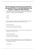 RN ATI Capstone Proctored Comprehensive Assessment 2019 A | Over 200 Questions and Answers | Already Verified Answers