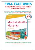 Test Bank for Neeb's Mental Health Nursing  6th Edition by Linda M. Gorman and Robynn Anwar