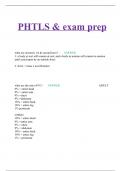 PHTLS & exam prep