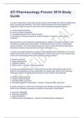 ATI Pharmacology Proctor 2019 Study Guide