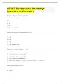 ASVAB Mathematics Knowledge questions and answers