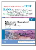 Solutions With Rationale A+ TEST BANK For deWit’s Medical Surgical Nursing 5th Edition by Holly K. Stromberg(2022), All Chapters 1-49, ISBN 13: ISBN-13 978-0323810210 /Ace your Exam