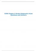 SCRN Chapter 6 Stroke Diagnostics Exam Questions and Answers