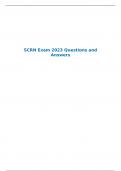 SCRN Exam 2023 Questions and Answers