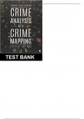 Crime Analysis with Crime Mapping 4th Edition By Santos - Test Bank