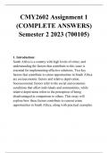 CMY2602 Assignment 1 (COMPLETE ANSWERS) Semester 2 2023 (700105)