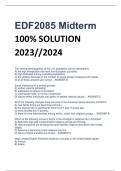 EDF2085 Midterm  100% SOLUTION  2023//2024