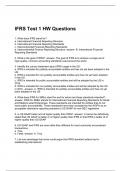 IFRS Test 1 HW Questions