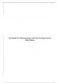 Test Bank for Pharmacology and the Nursing Process 10th Edition By Linda Lilley, Shelly Collins , Julie Snyder Chapter 1-58 |A+ COMPLETE GUIDE 2023