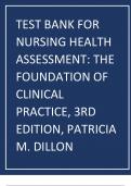 Nursing Health Assessment The Foundation of Clinical Practice, 3rd Edition