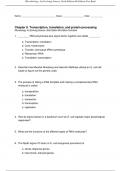 Chapter 8. Transcription, translation, and protein processing Microbiology: An Evolving Science 6th Edition, Joan L. Slonczewski Test Bank with Answers Key