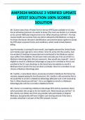 AHIP2024 MODULE 2 VERIFIED UPDATE LATEST SOLUTION 100% SCORED SOLUTION