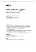 ocr A Level Further Mathematics B (MEI) Y436-01 June2023 Question Paper.