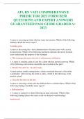 ATI, RN VATI COMPREHENSIVE  PREDICTOR 2023 FORM B250  QUESTIONS AND EXPERT ANSWERS  GUARANTEED PASS GUIDE GRADED A+  2023