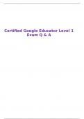 Certified Google Educator Level 1 Exam Q & A