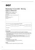 ocr GCSE Mathematics J560-06 June2023 Question Paper.