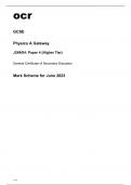 ocr GCSE Physics A Gateway J249-04 June2023 Mark Scheme.