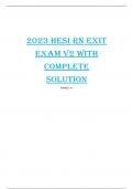 2023 HESI RN EXIT EXAM V2 QUESTIONS AND ANSWERS