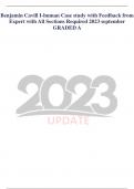 Benjamin Cavill I-human Case study with Feedback from  Expert with All Sections Required 2023 september  GRADED A 