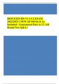 2023 RN HESI EXIT EXAM VERSION 1 TO 6 QUESTION AND ANSWERS