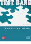 TEST BANK for Advanced Accounting, 15th Edition by Joe Ben Hoyle, Schaefer and Doupnik | Complete 19 Chapters