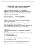 AFOQT Study Guide ( Aviation Information) Questions With Complete Solutions