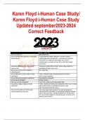 Karen Floyd i-Human Case Study/  Karen Floyd i-Human Case Study  Updated september2023-2024  Correct Feedback 