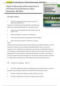 Test Bank For Introduction to Clinical Pharmacology 10th Edition by Visovsky  |Complete Guide Newest Version 2023