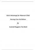 Davis advantage for maternal child nursing care 3rd edition by scannell ruggiero test ban