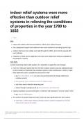 Essay plan: indoor relief systems were more effective than outdoor relief systems in relieving the conditions of properties in the year 1780 to 1832