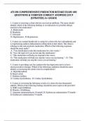 ATI RN COMPREHENSIVE PREDICTOR RETAKE EXAM 180 QUESTIONS