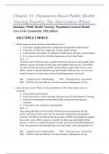 Chapter 11: Population-Based Public Health Nursing Practice: The Intervention Wheel Stanhope: Public Health Nursing: Population-Centered Health Care In The Community, 10th Edition