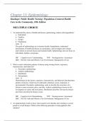 Chapter 13: Epidemiology Stanhope: Public Health Nursing: Population-Centered Health Care In The Community, 10th Edition