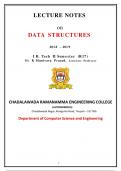 Data Structures and Algorithms (Important notes by K Munivra Prasad)