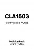 CLA1503 NOTES