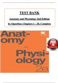 Test Bank For Anatomy and Physiology 2nd Edition by OpenStax Verified Chapters 1 - 28, Complete