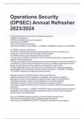 Operations Security  (OPSEC) Annual Refresher 2023/2024