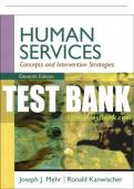 Test Bank For Human Services: Concepts and Intervention Strategies 11th Edition All Chapters - 9780205787265