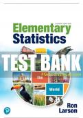 Test Bank For Elementary Statistics: Picturing the World 8th Edition All Chapters - 9780137493470