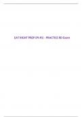 EAT RIGHT PREP (Pt #1) - PRACTICE RD Exam