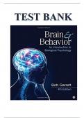 Brain and Behavior An Introduction to Biological Psychology 4th Edition.