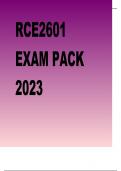 RCE2601 EXAM PACK 2023